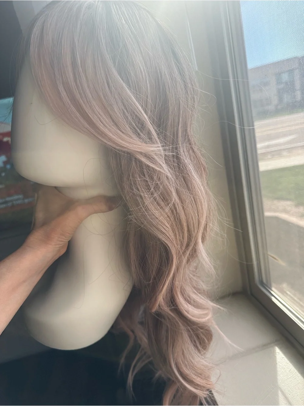 26’ Apricot blonde Long Wavy Wig